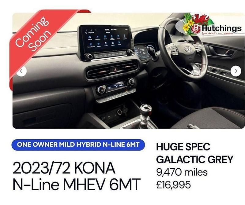 Used Hyundai Kona N Line 120 HP (88 kW) 2023 Grey SUV