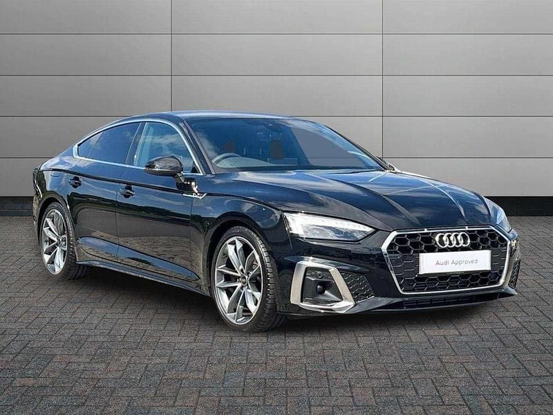 Black Used 2024 Audi A5 Sportback S-Line Hatchback | £31,091 (Fair price) - Image 1/4