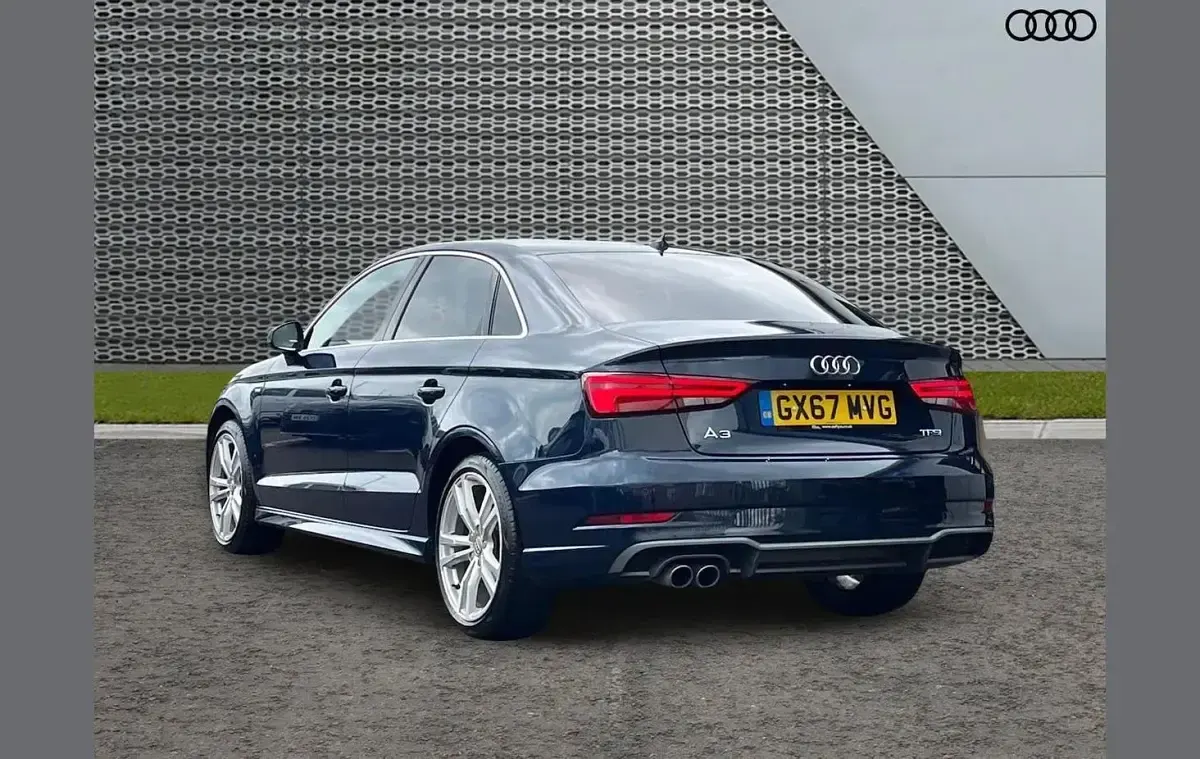 Used Audi A3 S-Line 150 HP (110 kW) 2017 Blue Sedan