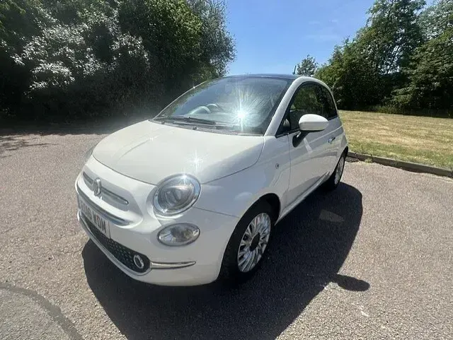 Used Fiat 500 Lounge 69 HP (50 kW) 2016 White Hatchback