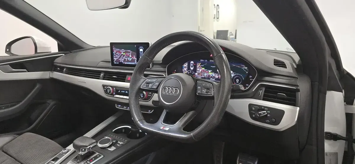 Used Audi A5 Cabriolet S-Line 190 HP (139 kW) 2019 White Cabriolet