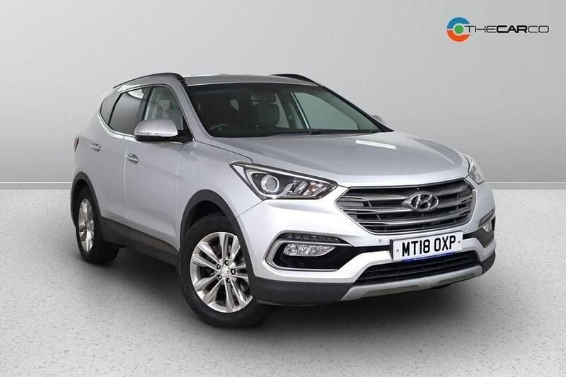 Silver Used 2018 Hyundai Santa Fe Premium SUV | £17,475 (Good price) - Image 1/1