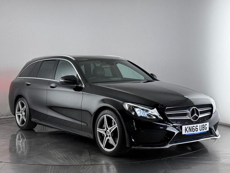 Black Used 2016 Mercedes C250 AMG Line Premium Plus Estate | £14,300 (Fair price) - Image 1/4