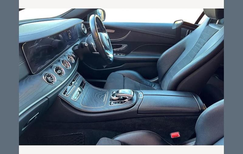 Used Mercedes E350 AMG line 313 HP (230 kW) 2019 Black Coupe