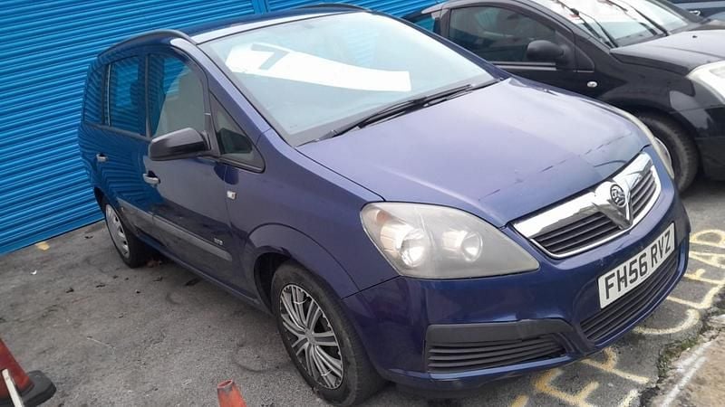 Used Vauxhall Zafira 105 HP (77 kW) 2007 Blue MPV