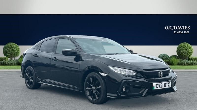 Black Used 2021 Honda Civic Sport Hatchback | £16,995 (Good price) - Image 1/4