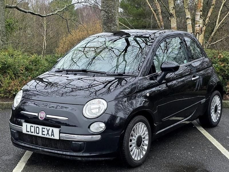 Used Fiat 500 Lounge 69 HP (50 kW) 2010 Black Hatchback