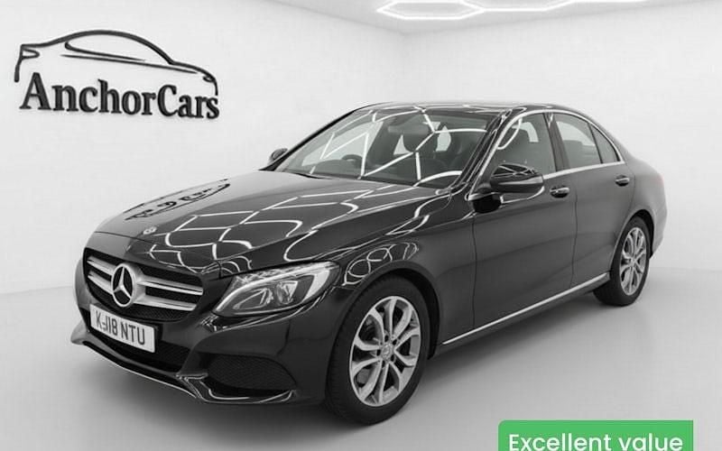 Used Mercedes C220 Premium Plus 170 HP (125 kW) 2018 Black Sedan