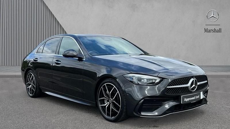 Metallic paintwork graphite grey Used 2024 Mercedes C200 AMG Line Premium Plus Sedan | £37,072 - Image 1/4