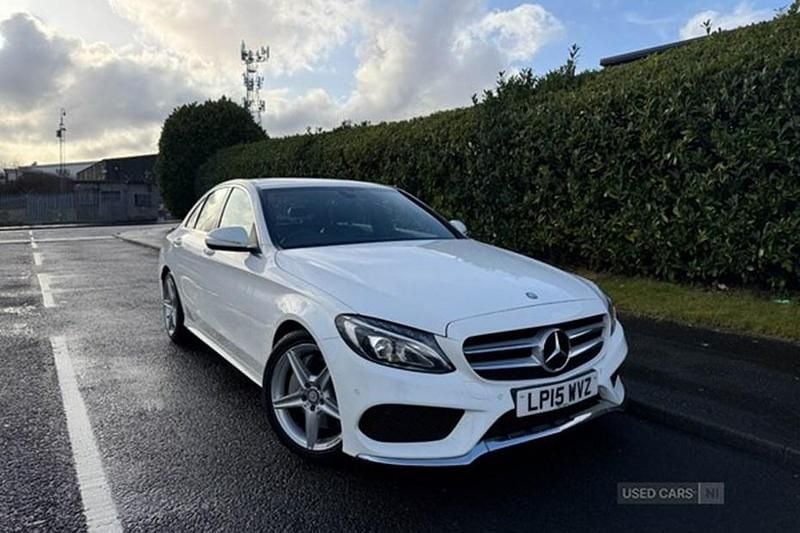 Used Mercedes C250 AMG line 204 HP (150 kW) 2015 White Sedan