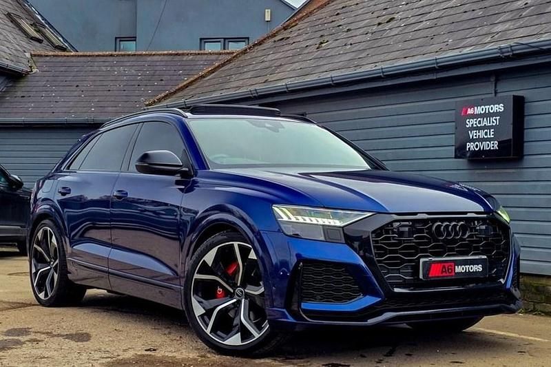 Blue Used 2019 Audi Q8 S-Line SUV | £36,989 (Expensive) - Image 1/1
