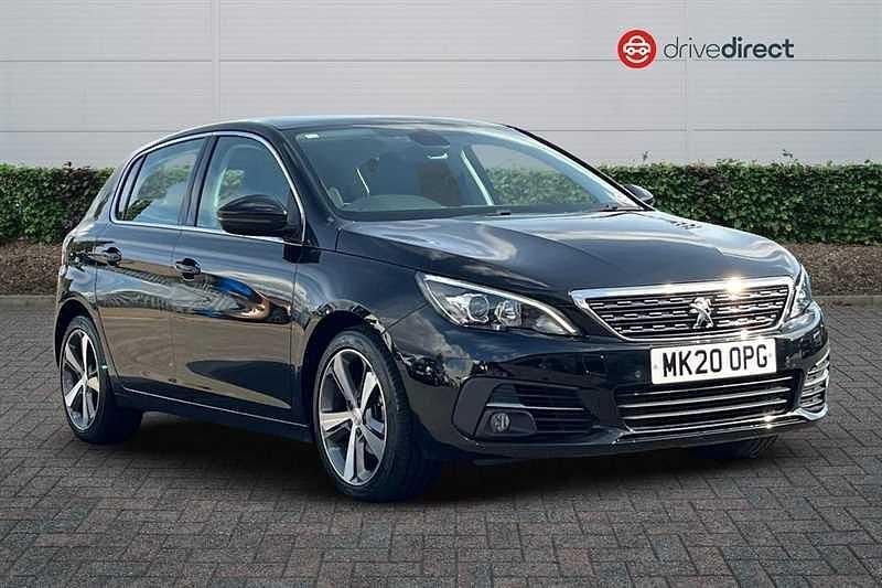 Black Used 2020 Peugeot 308 Allure Hatchback | £10,498 (Fair price) - Image 1/4