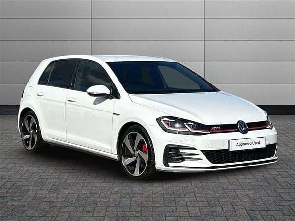 White Used 2019 VW Golf VII GTI Hatchback | £20,699 (Fair price) - Image 1/4
