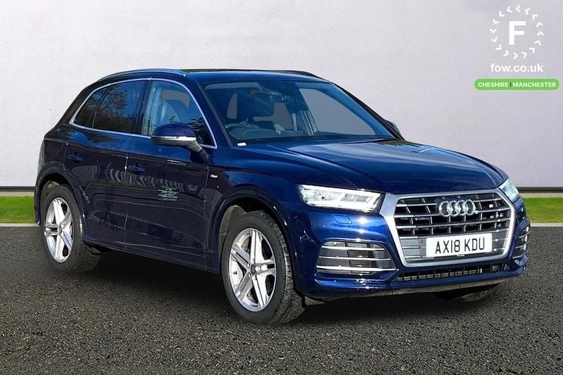 Used Audi Q5 S-Line 190 HP (139 kW) 2018 Blue SUV