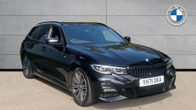 Black Used 2021 BMW 320 M Sport Estate | £25,990 (Fair price) - Image 1/4