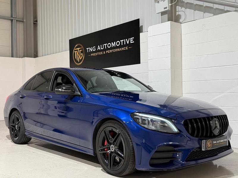 Used Mercedes C300 AMG line 2019 Blue Sedan