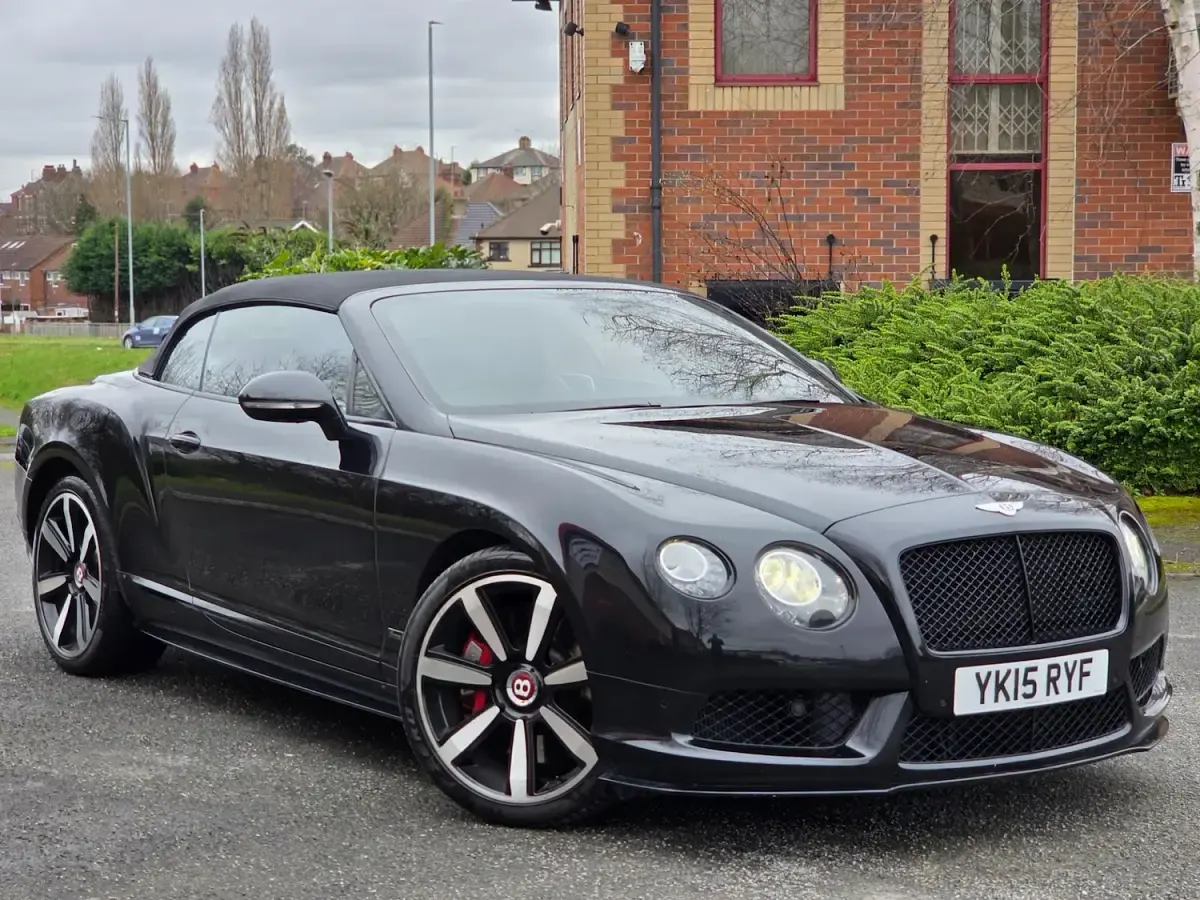 Used Bentley Continental GT Convertible 521 HP (383 kW) 2015 Black Cabriolet