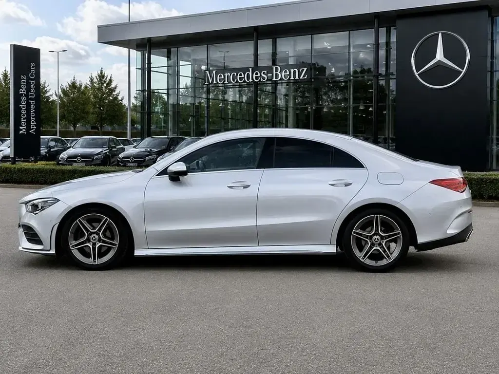 Used Mercedes CLA180 AMG line 136 HP (100 kW) 2021 Silver Coupe