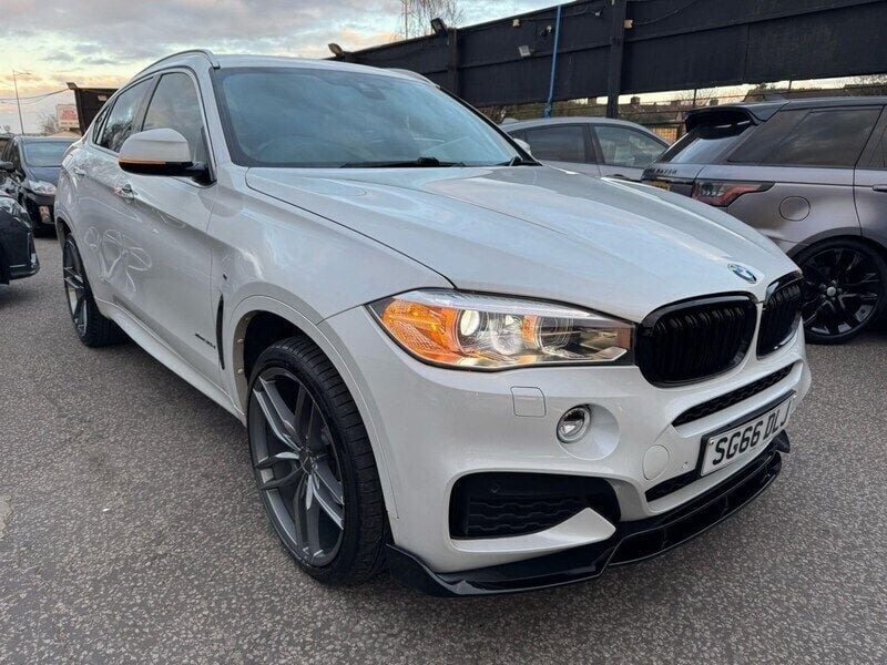 White Used 2016 BMW X6 M Sport SUV | £18,399 (Fair price) - Image 1/4