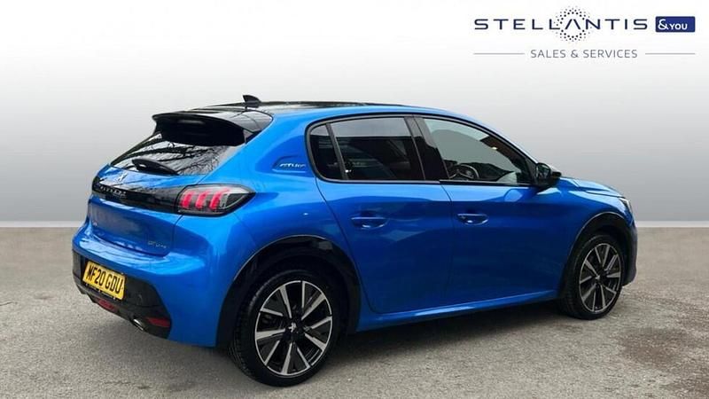 Used Peugeot 208 GT-line 99 HP (72 kW) 2020 Blue Hatchback