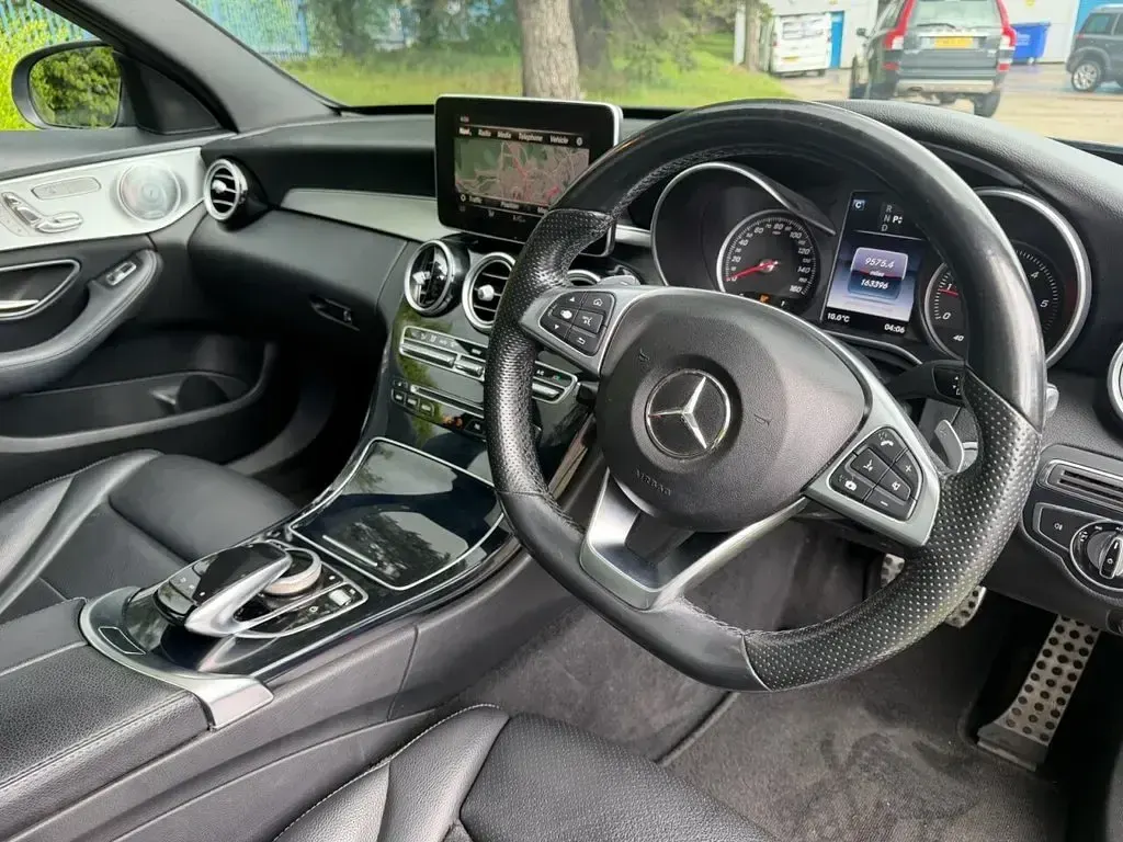 Used Mercedes C200 AMG Line Premium Plus 2017 Blue Sedan