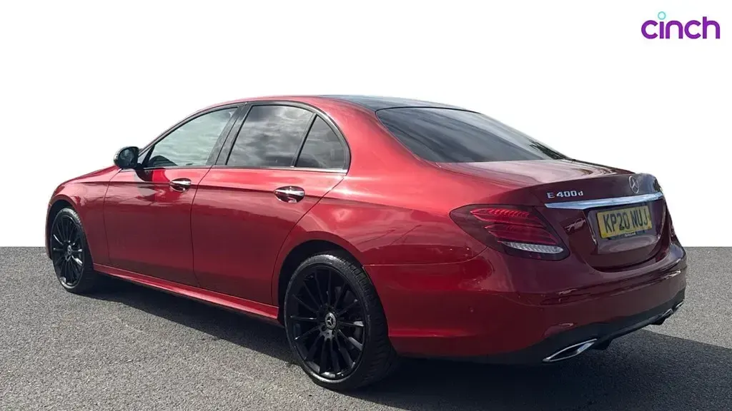 Used Mercedes E400 AMG line 334 HP (245 kW) 2020 Red Sedan