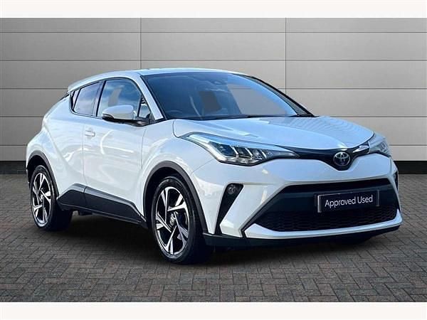 Pure white Used 2023 Toyota C-HR Design SUV | £20,995 (Fair price) - Image 1/3