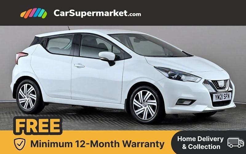 White Used 2021 Nissan Micra Acenta Hatchback | £9,997 (Fair price) - Image 1/4