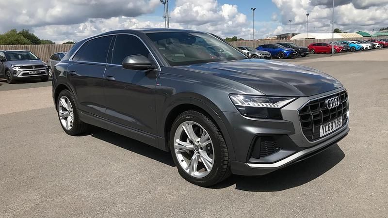 Grey Used 2018 Audi Q8 S-Line SUV | £29,998 (Good price) - Image 1/4