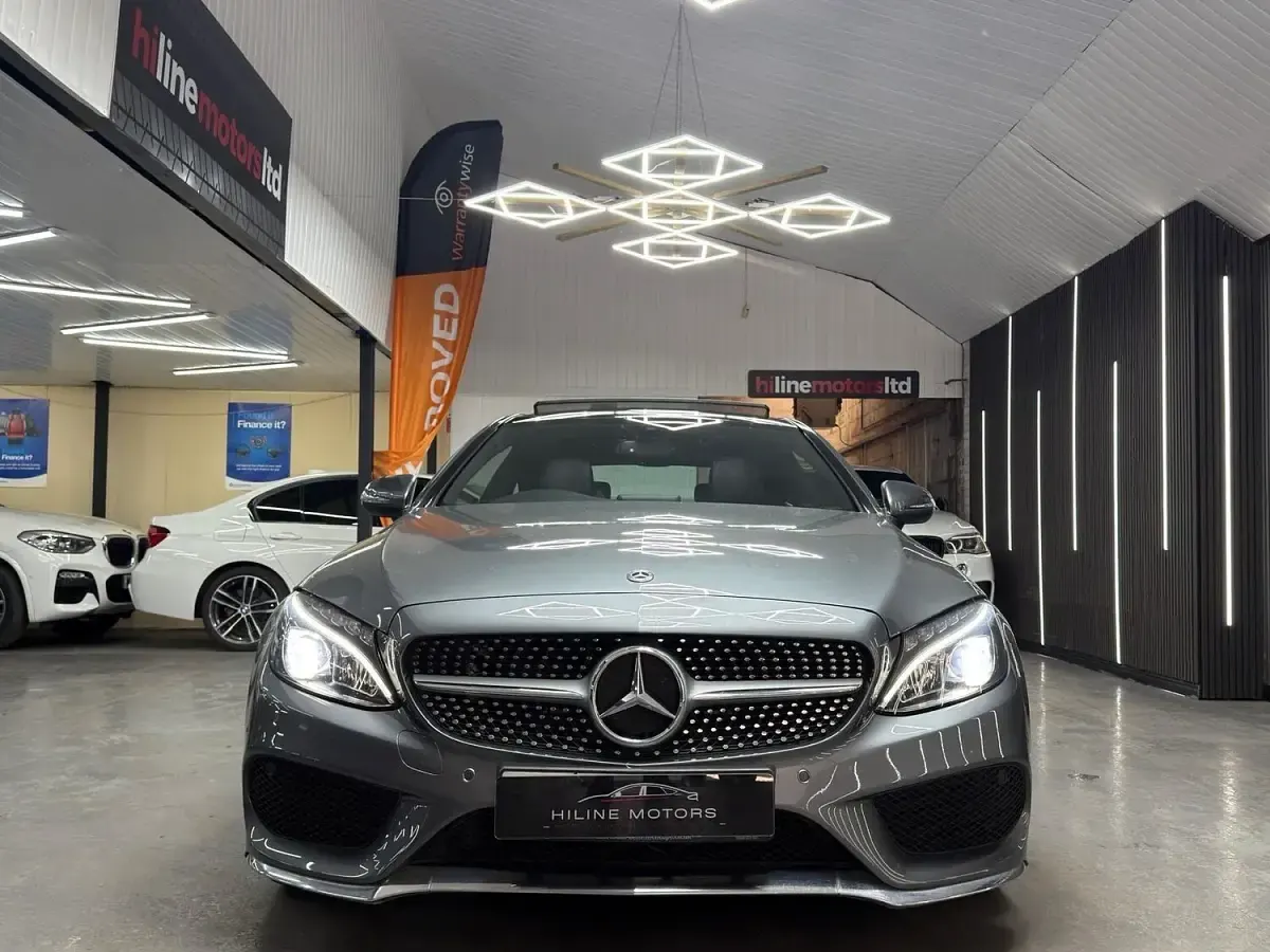 Second-hand Mercedes C250 AMG Line Premium 204 CP (150 kW) 2018 Gri Coupe