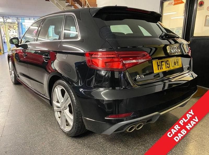 Used Audi A3 Sportback S-Line 150 HP (110 kW) 2019 Black Hatchback