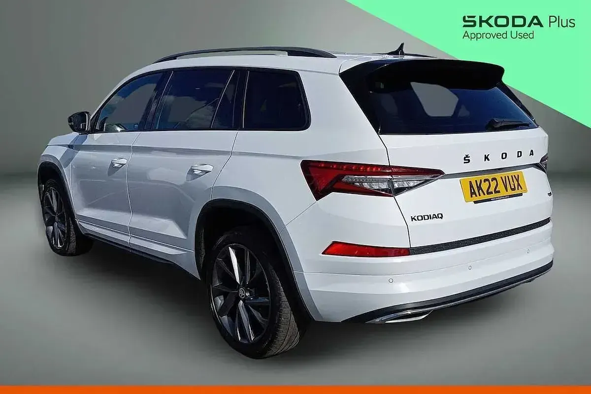 Used Skoda Kodiaq SportLine 197 HP (144 kW) 2022 White SUV
