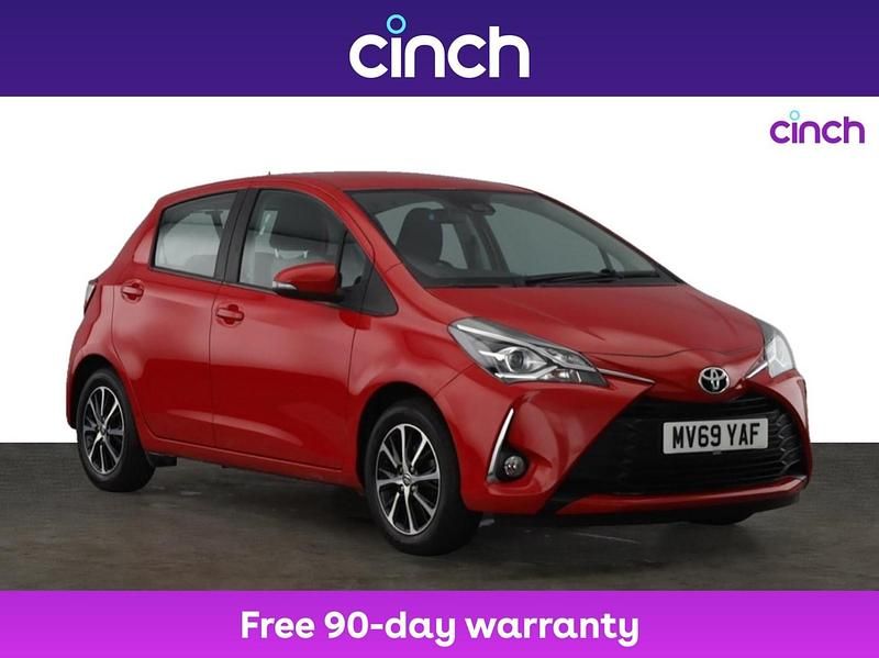 Red Used 2019 Toyota Yaris Hatchback | £11,109 (Fair price) - Image 1/3