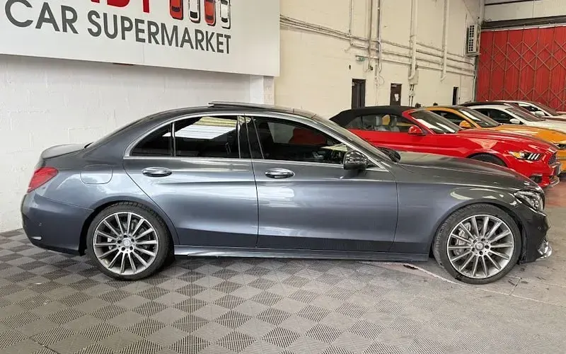 Used Mercedes C220 AMG line 170 HP (125 kW) 2016 Grey Sedan