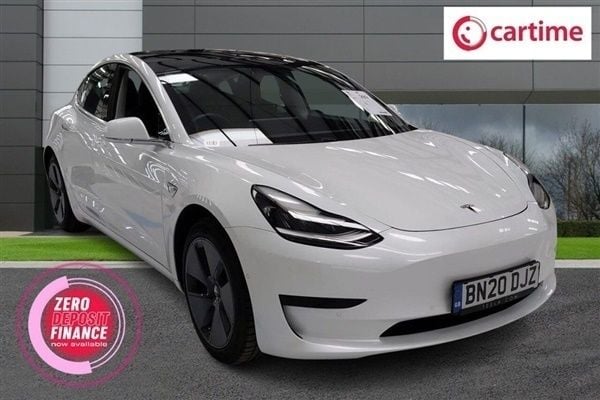 White Used 2020 Tesla Model 3 Standard Range Plus Sedan | £17,988 (Expensive) - Image 1/3