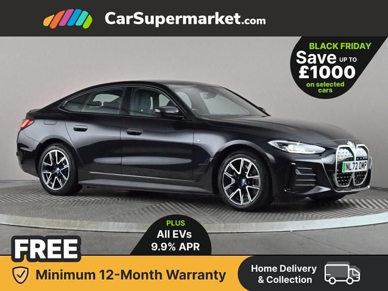 Black Used 2022 BMW i4 M Sport Sedan | £25,176 (Good price) - Image 1/3