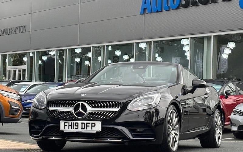 Black Used 2019 Mercedes SLC180 AMG line Cabriolet | £19,778 (Fair price) - Image 1/4