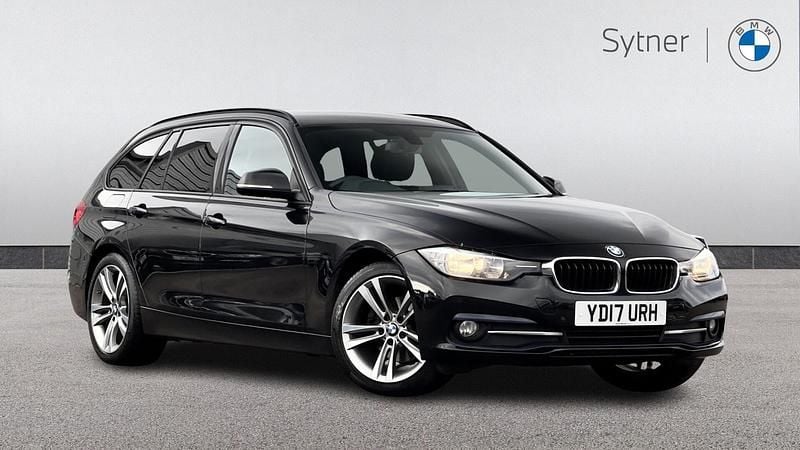 Black Used 2017 BMW 320 Sport Line Estate | £15,250 (Good price) - Image 1/4