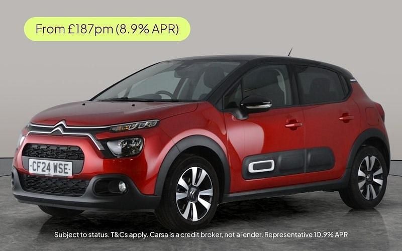 Red Used 2024 Citroën C3 PureTech Hatchback | £13,605 (Good price) - Image 1/3