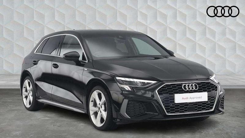 Black Used 2023 Audi A3 S-Line Hatchback | £23,350 (Fair price) - Image 1/4
