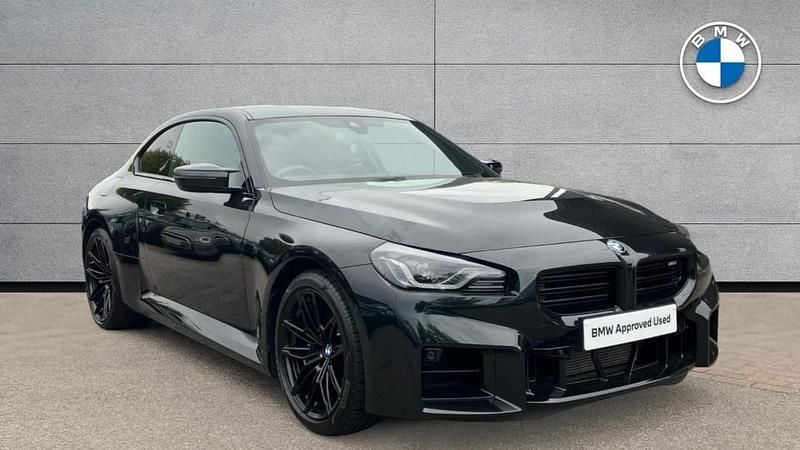 Black sapphire metallic paint Used 2023 BMW M2 Comfort Edition Coupe | £53,985 (Fair price) - Image 1/4