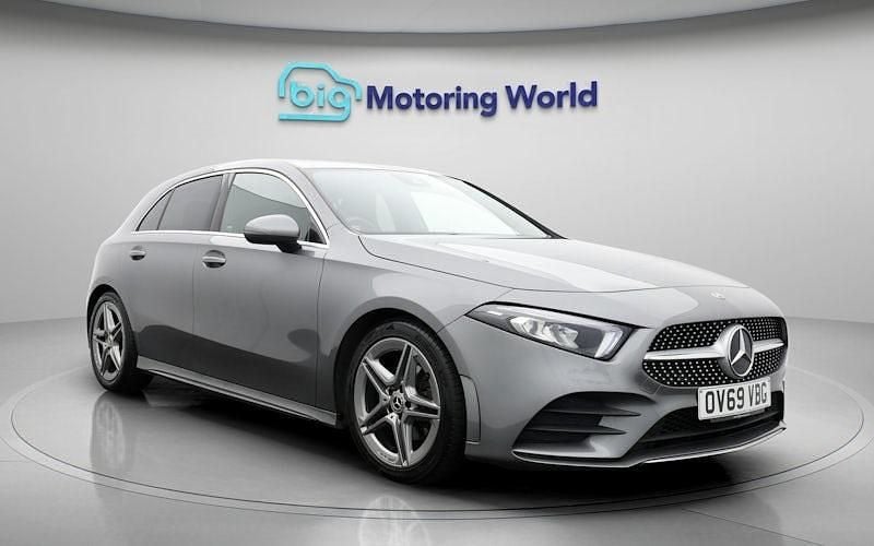 Used Mercedes A200 AMG line 163 HP (119 kW) 2019 Grey Hatchback