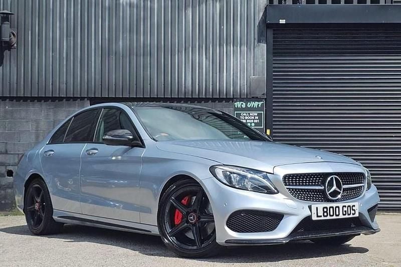 Used Mercedes C250 AMG line 204 HP (150 kW) 2015 Silver Sedan