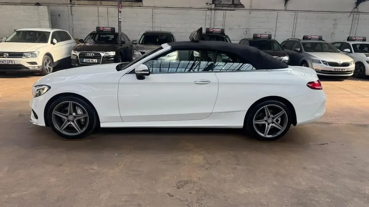 Used Mercedes C220 AMG Line Premium Plus 2016 White Cabriolet