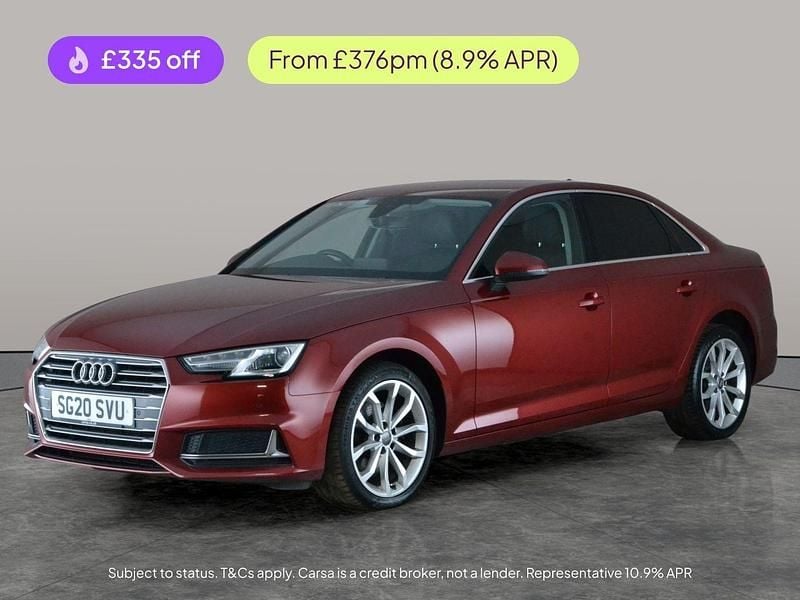 Used Audi A4 Sport 150 HP (110 kW) 2020 Red Sedan