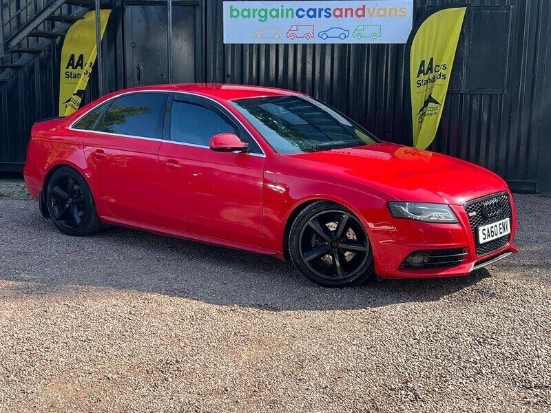 Red Used 2010 Audi A4 S-Line Sedan | £3,500 (Fair price) - Image 1/3