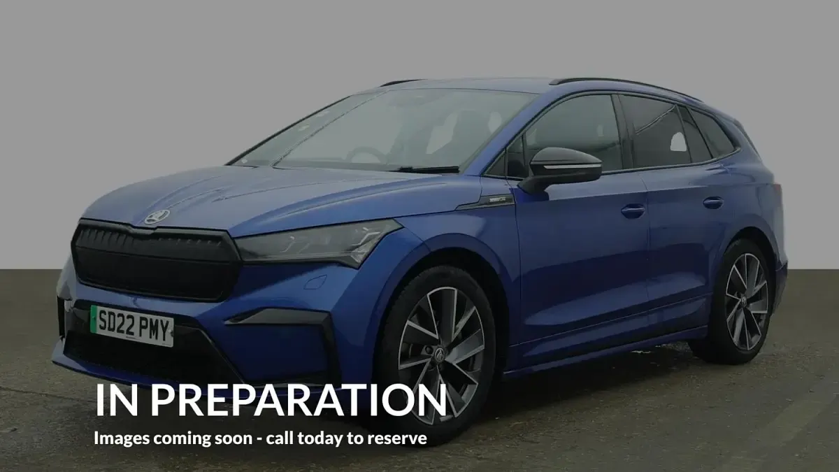 Used Skoda Enyaq iV SportLine 150 kW (204 HP) 2021 Blue SUV