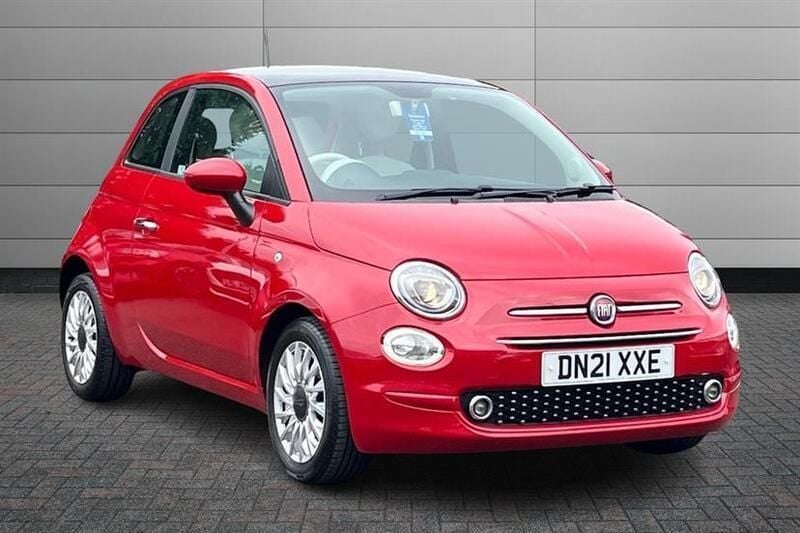 Red Used 2021 Fiat 500 Lounge Hatchback | £8,500 (Good price) - Image 1/2