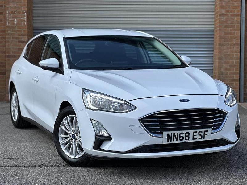 White Used 2018 Ford Focus Titanium Hatchback | £7,850 (A bit pricey) - Image 1/4
