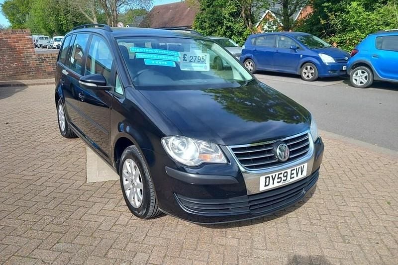 Used VW Touran S 102 HP (75 kW) 2009 Black MPV